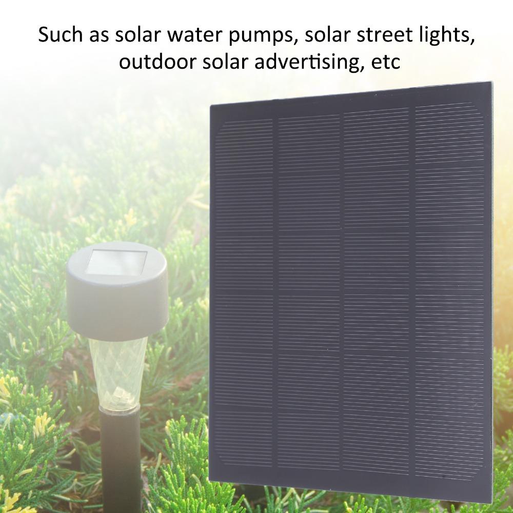 Portable Solar Charger 6V 4.5W Photovoltaic Panel Durable Solar Cell Charger Lowpower Applications
