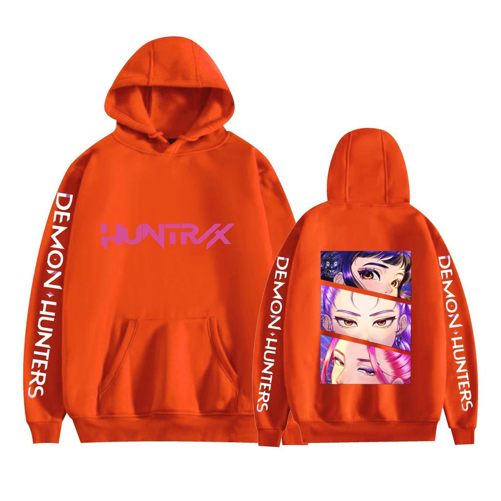 Fashion KPop Demon Hunters Anime Men Women Hoodies Autumn Casual Pullover Hoodie Fashion Sweatshirts Hip Hop Sweatshirt Clothes