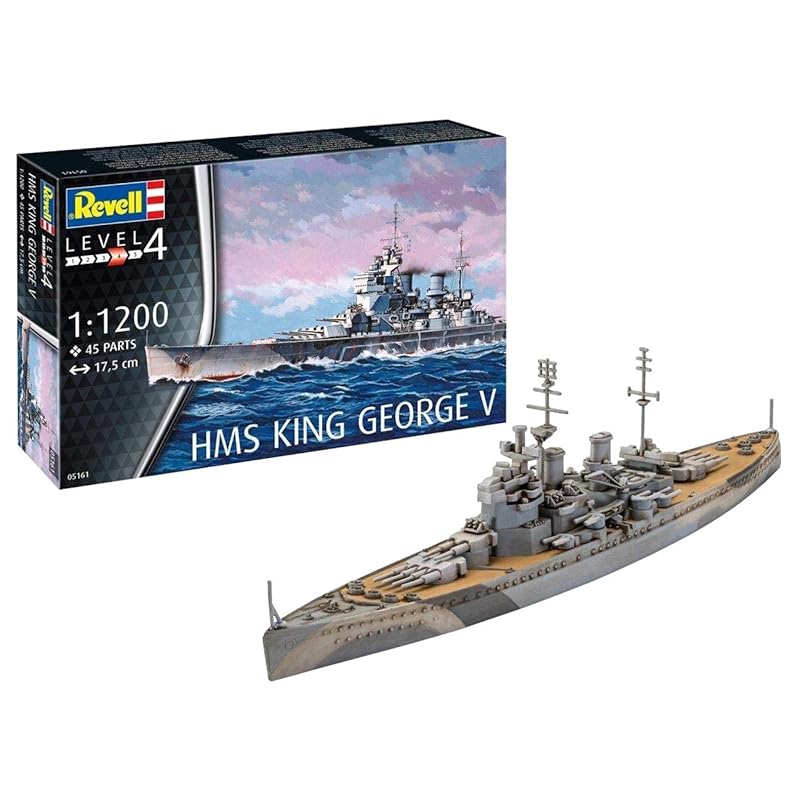 

german level 1/1200 british navy HMS king george v plastic model 05161
