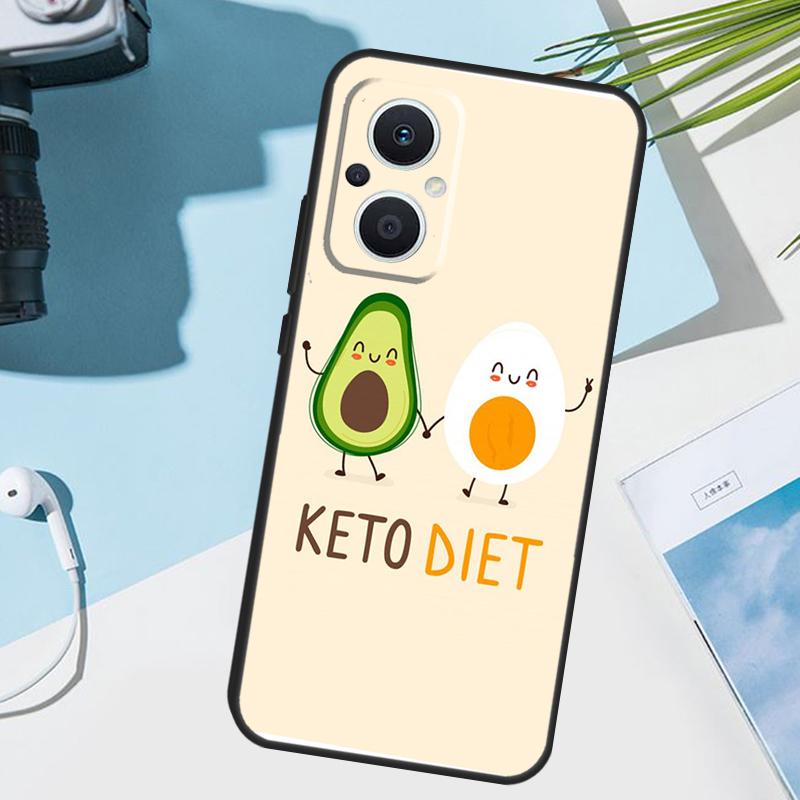 Cute Avocado Fruits Cover For OPPO Reno 14F 13F 12F 11F 8T 7 8 Lite 10 11 12 13 14 OPPO Find X9 X8 X5 X6 Pro Case