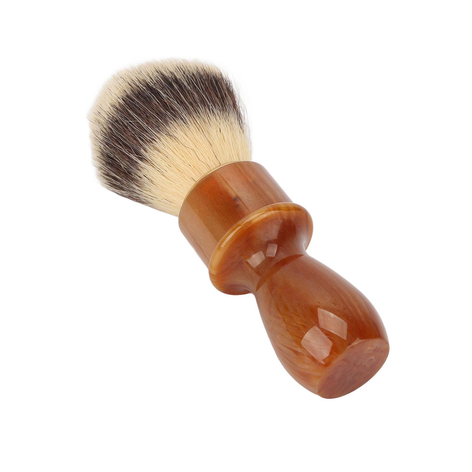 

Мужская бритвенная кисть для домашнего парикмахерского салона Эргономичная ручка из смолы Мягкая бритвенная кисть для волос Инструмент для ухода за лицом