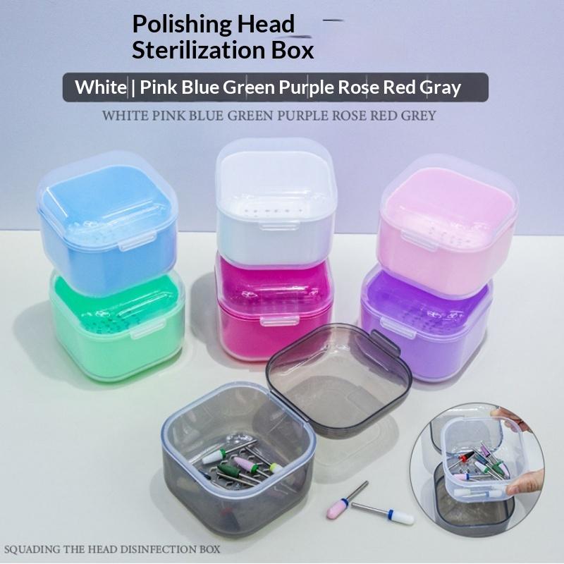 Non-Toxic Multifunctional Disinfection Box Double Layer Soaking Feature for Nail Art Tools Salon Manicure