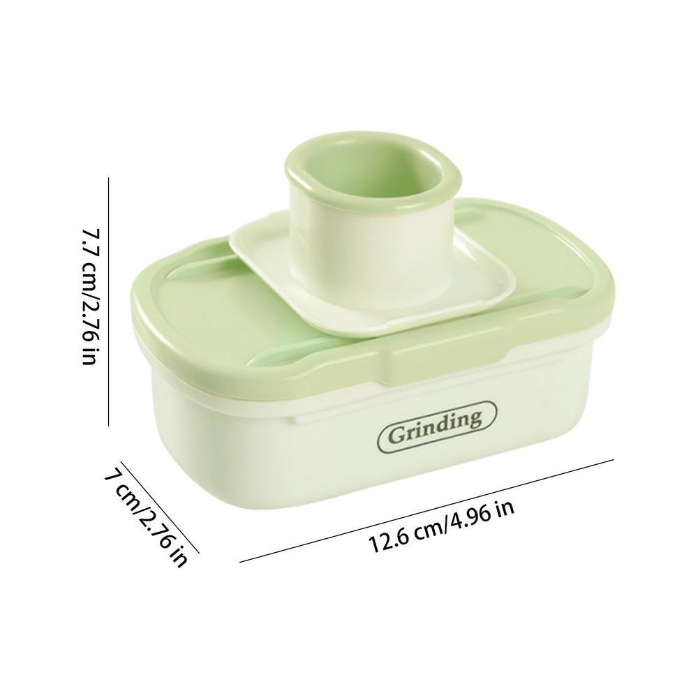 

Multifunctional Garlic Grater Tool PP&Stainless Steel Garlic Smasher New Garlic Planer Kitchen зелений