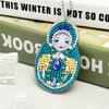 5pc/Set 5D Diamond Key Chain Cartoon Girl Pendant Toys Special Shaped Full Diamond Painting Keychain Bag Decor Gift