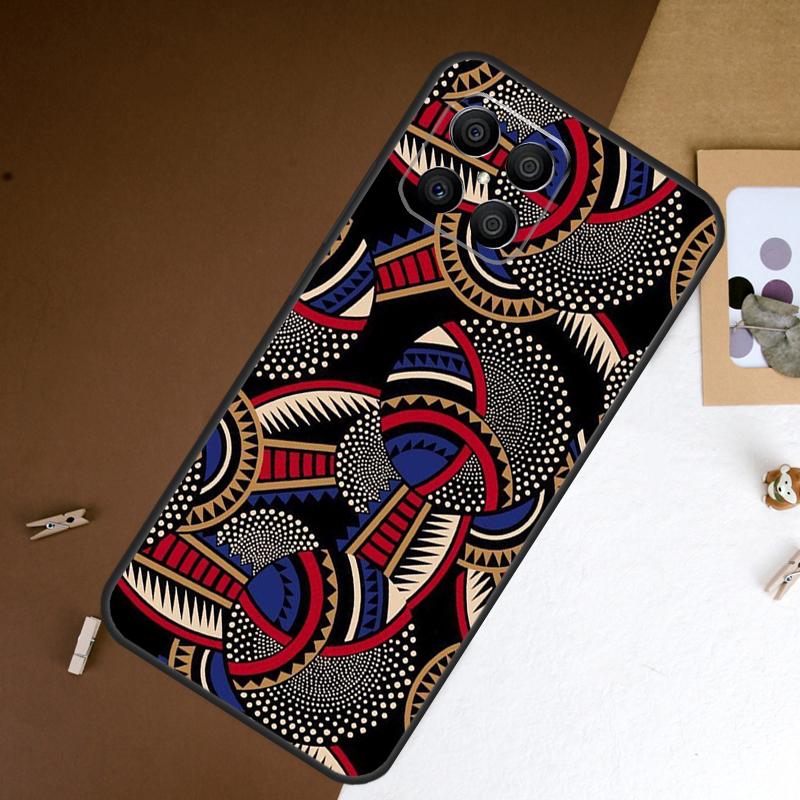 African Wax Fabic Case For Honor 70 50 90 Lite Magic 6 5 Pro Cover For Honor X8a X9a X7a X6a X9b X8 X9 X7 8X