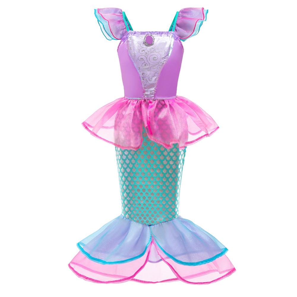 Girl Dress Princess Cosplay Costume Kids Fish Beauty Birthday Vestidos Party Halloween Disguise Clothes