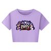 5633 Kids Girls Lily Lovebraids Print Short Sleeves Short T-Shirt