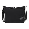 Logo Zipper Closure Nylon Shoulder Crossbody Bag Large Unisex Bags Black FS3BCF6332X-BLK