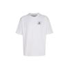 Men's Air Flight Essentials Solid Color Logo Label Loose Pullover Round Neck Half Sleeve White T-Shirt DZ7314-100