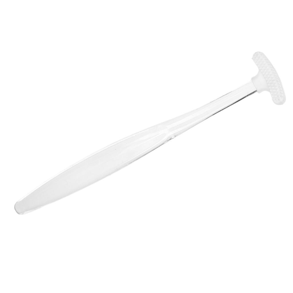 Tongue Brush Silicone Portable Freshen Breath Tongue Scraper Cleaner for Oral Care White Transparent