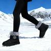 Womens Winter Snow Boots With Warm Fur Lining Comfortable Booties Non Slip Waterproof Outdoor Shoes