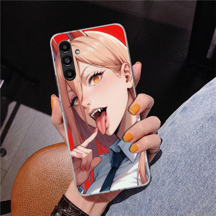 C-Chainsaw Man Power Telefoonhoesje Voor Samsung Galaxy A17 A16 A15 A14 A13 A57 A56 A55 A54 A53 A37 A36 A35 A34 A33 A26 A25 A24 A23