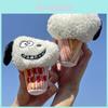 Adorable Cute Dog Keychain Plush White Short Fur Dog Charm For Bags Bulk Wholesale