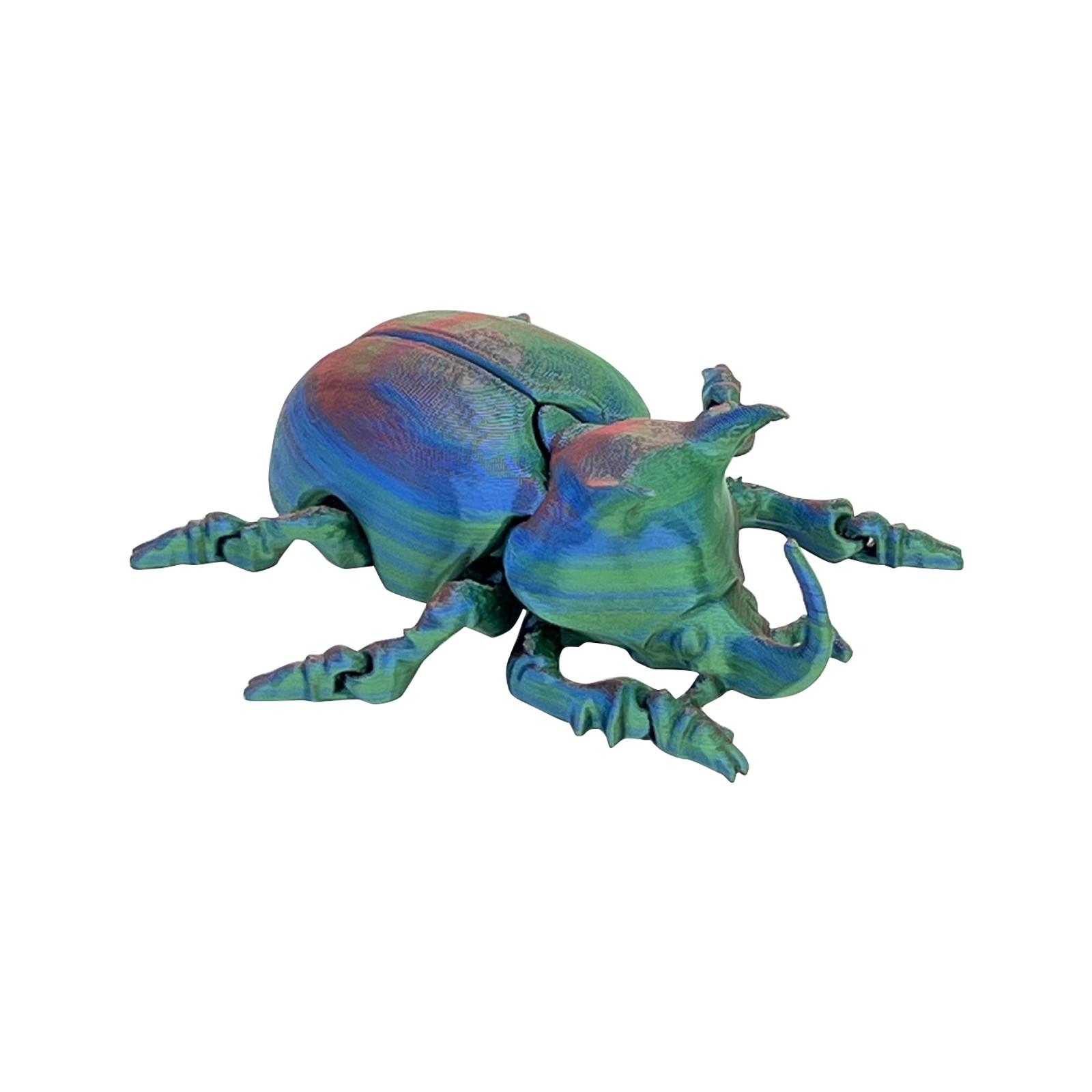 

3D-печатные игрушки-жуки, креативные игрушки для украшения рабочего стола, развивающие куклы, подарки для нее/него, игрушки для взрослых с СДВГ, игрушки для любителей насекомых One Size синий