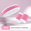 Set Fascia da Polso per Tennis Sportiva Anti-Sudore Supporto per il Polso Foulard Fascia per Capelli