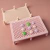 Polymer Clay Earring Fixing Rack Ultraviolet Lamp Pottery Clay Stud Bracket Manual Auxiliary Hole Position Fixing Holder Tools