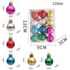 6PCS Red Christmas Hanging Decoration Electroplated Stawberry Christmas Tree Ornament Party Supplies Shopwindow Xmas Baubles 7