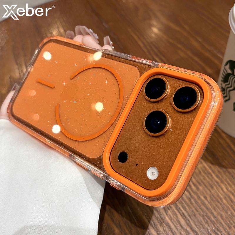 Luxury Bling Glitter For Magsafe Magnetic Clear Case For iPhone 16 17 Pro Max 15 14 Plus 13 12 Wireless Charge Shockproof Cover