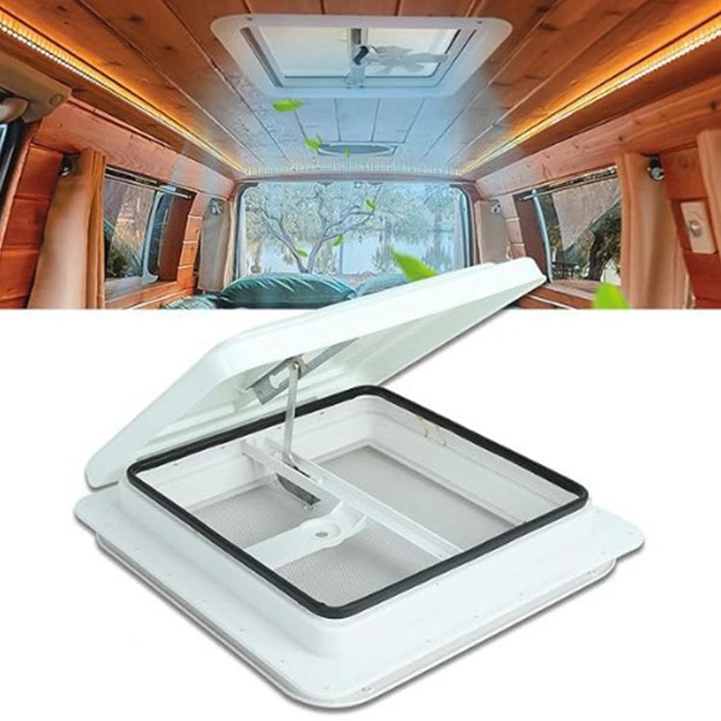 14Inch Plastic Roof Vent Cover Manual Trailer Vent Replacement Universal Bathroom Exhaust Vent for Trailer Motorhome