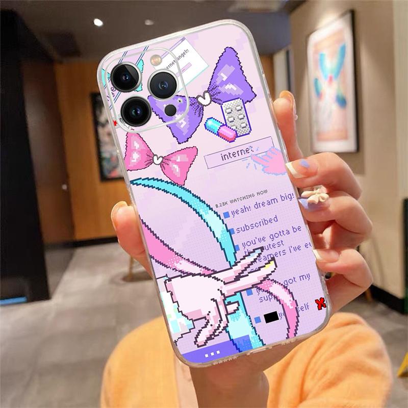 Needy Streamer Overload Kangel Transparent Case For iPhone 17 16 15 Promax Phone Case iPhone 14 13 Pro Plus Air Silicone