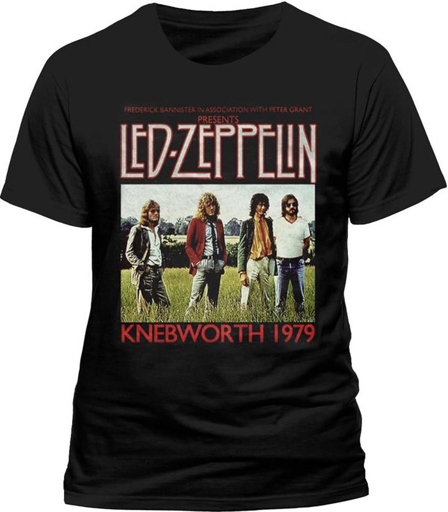 Футболка Led Zeppelin Knebworth Live In Concert UK 79 Tour S-5XL НОВАЯ Унисекс Футболка S