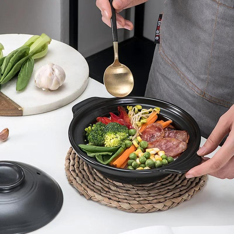 Korean Pot Casserole Pottery Soup Pot Steamed Rice Braised Chicken Rice and Heat Resistant Claypot Rice Gas Claypot