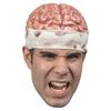 Zombie Brain Cap Creepy Latex Headpiece Realistic Brain Hat Halloween Costume Headwear for Cosplay Horror Themed Parties