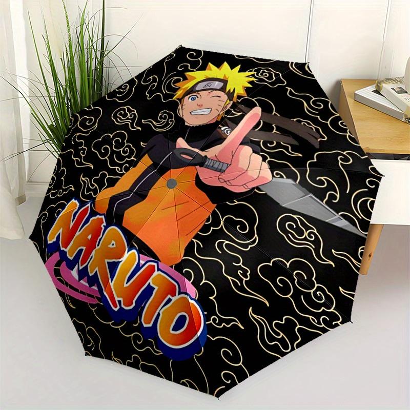 1pc Naruto Automatic Umbrella 8-Bone Design Compact Gear for Outdoor Travel, Perfect Gift for Friends Yy250821068
