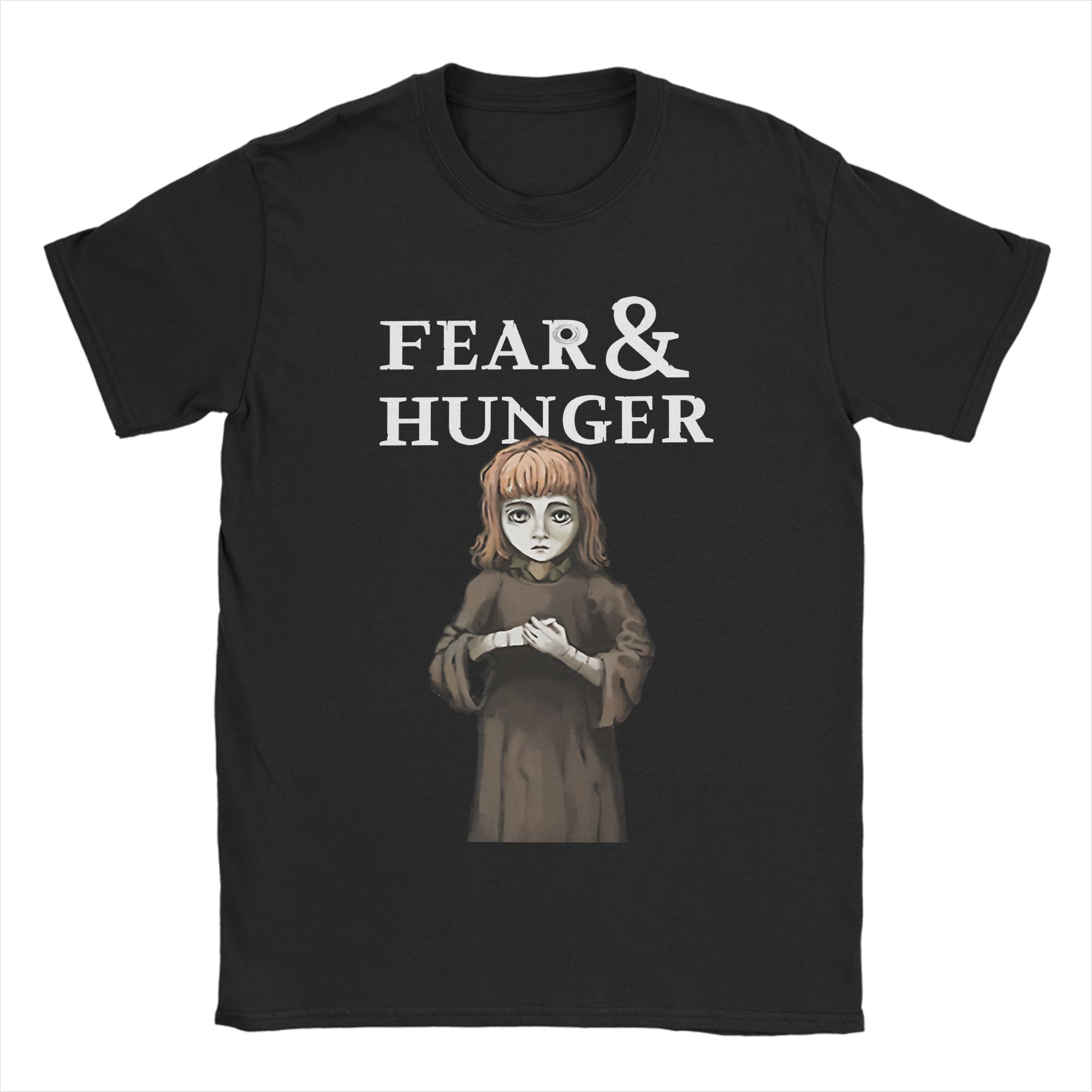 

Футболка Fear and Hunger Games Чоловіча 100% Бавовна Одяг Вінтажний Жахи Круглий виріз Короткий рукав XL