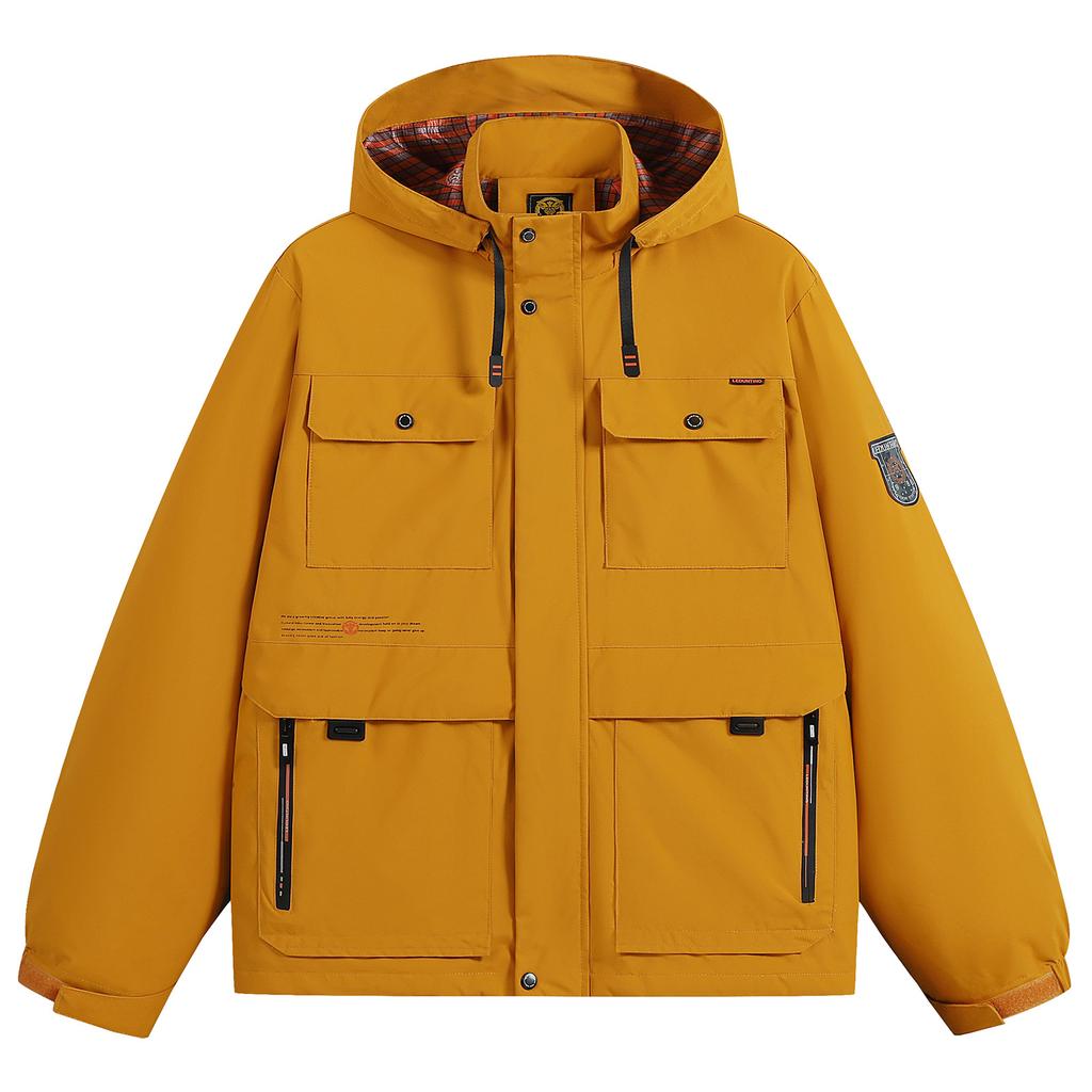 Giacca Giacca con Cappuccio Giacca da Uomo Parker Giacca Casual con Cappuccio Cappotto Impermeabile Giacca con Cappuccio Giacca