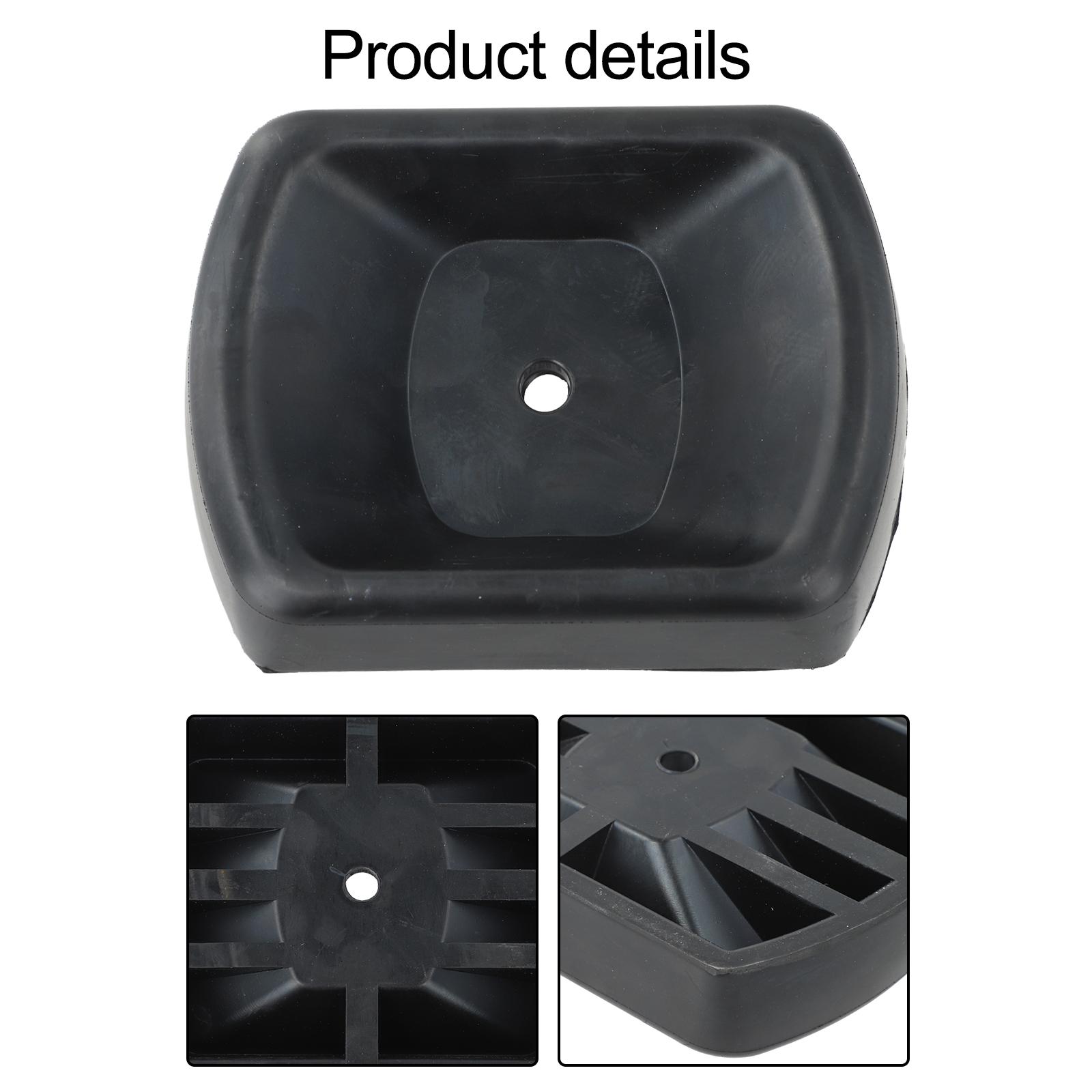 Caster Support Rubber Trailer Chock For Secure Parking Black Wheel Caster Perfect For Parking For Boat Trailers
