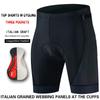 Mens Cycling Shorts With 3 Pockets 5/8 Length Road Bike Apparel Quick-Dry Breathable Performance Wear
