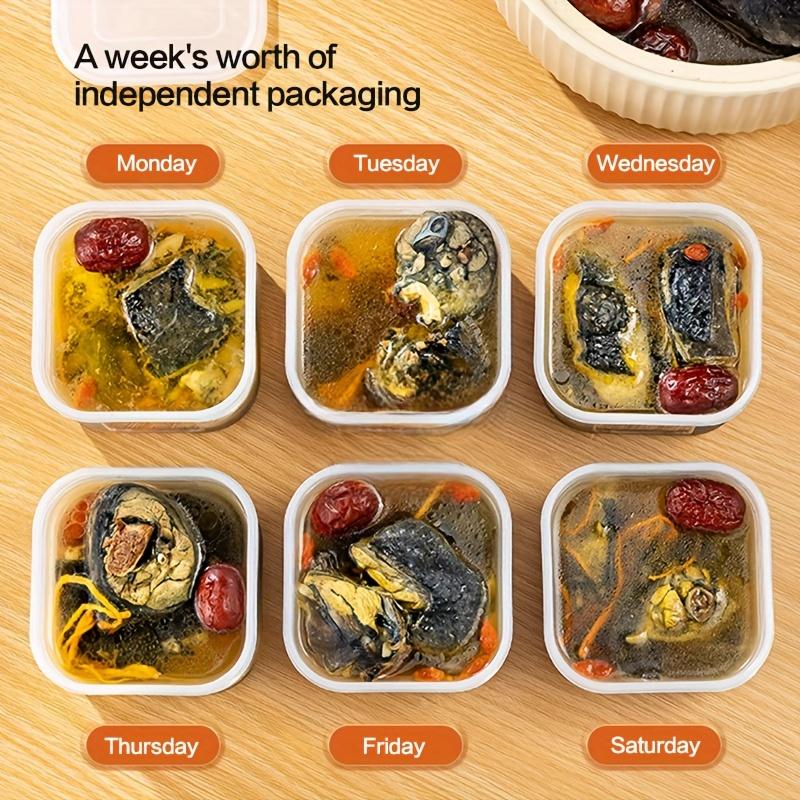 [Leakproof|Stackable] 7pcs Set Leakproof Stackable Food Storage Containers with Lids | Durable PP Material, Perfect for Meats, Fruits & Vegetables