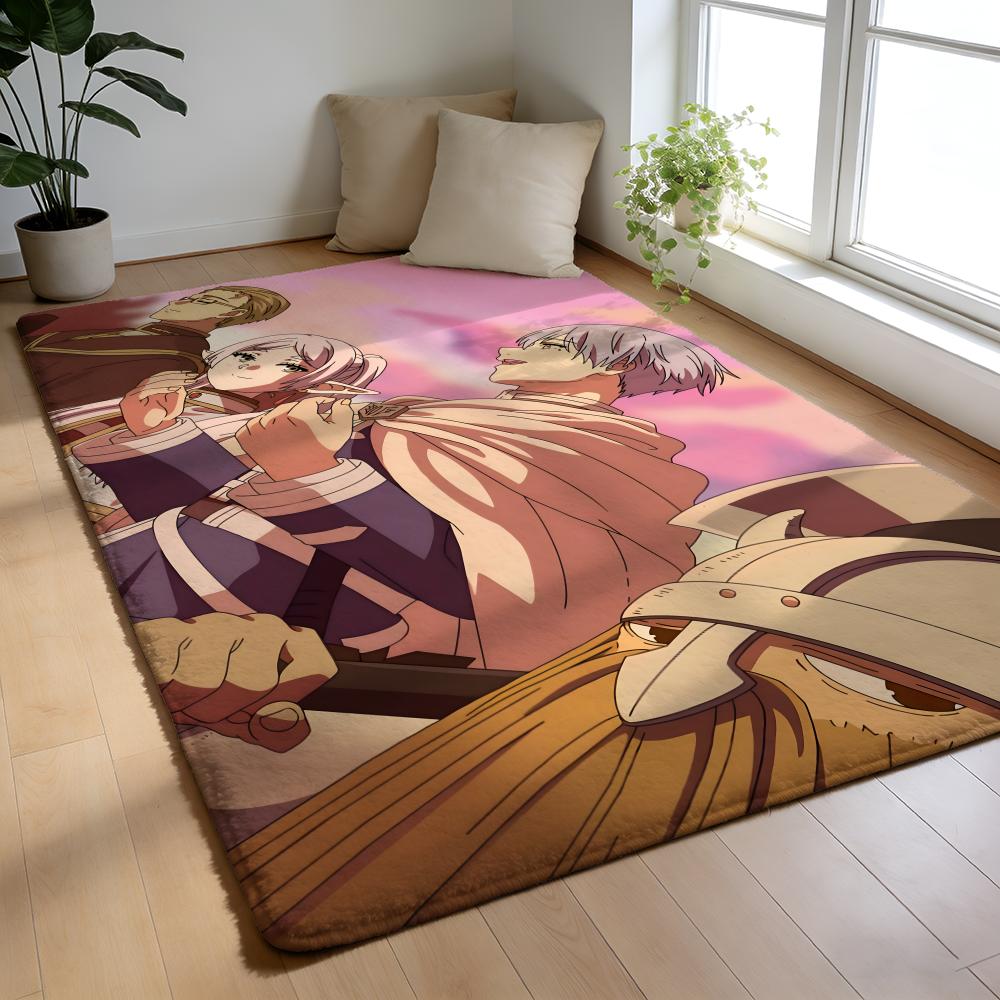 F-Frieren B-Beyond Journeyis End Floor Mat Soft Thick High Density Flannel Mat Non-Slip Absorbent Rug For Bathroom Bedroom Home
