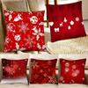 Weihnachts-Kissenbezug Mode Quadratischer Kissenbezug Schlafzimmer Sofa Zimmer Ins Dekoration Freizeit