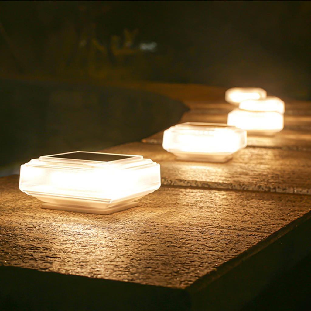 Outdoor Post Lights Decorative Waterproof Solar-Powered Sconces Post Lights Outdoor For Outdoor Christmas Yard Porch Patio Deck