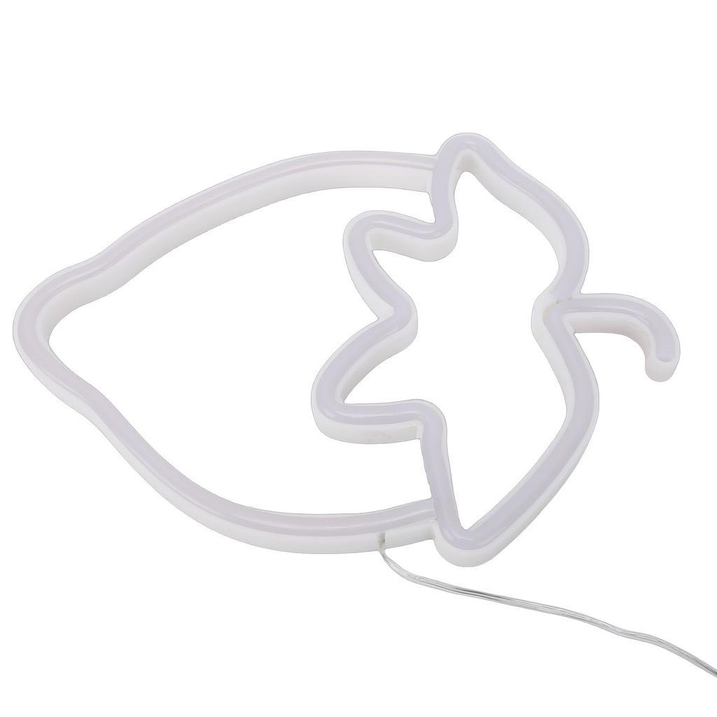 Strawberry Neon Light Battery Powered Cute Fruit Shape LED Strawberry Neon Sign for Room Restaurant Bar Red Green