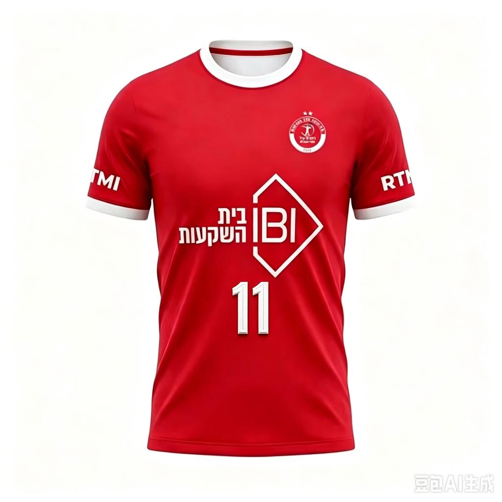 2026 Nueva Camiseta Hapoel Tel Aviv Transpirable Casual Deportiva Camiseta de Entrenamiento de Fútbol Unisex Camiseta de Manga Corta para Aficionados