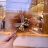Fashion Rhinestone Tassel Flower Hairgrips Mesh Feather Flower Pearls Grasping Clip Crab Hair Clips Gifts