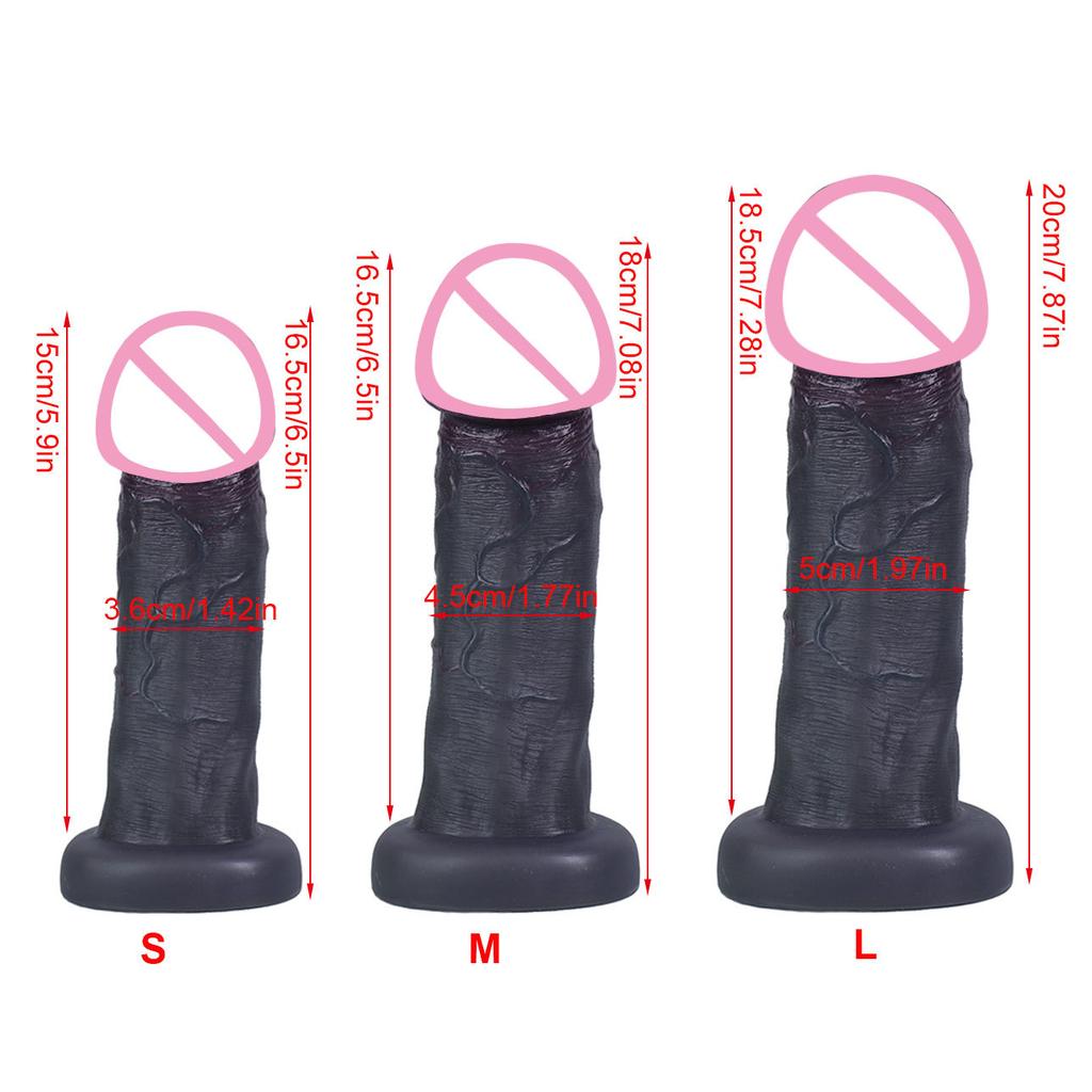 Liquid Silicone Realistic Dildo - Soft Flexible Fake Penis for Women, Adult Sex Toys for Couples, G-Spot Stimulation