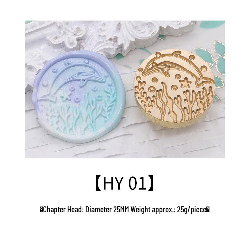 Ocean Series Wax Seal Stamp: Mermaid, Begonia, Whale