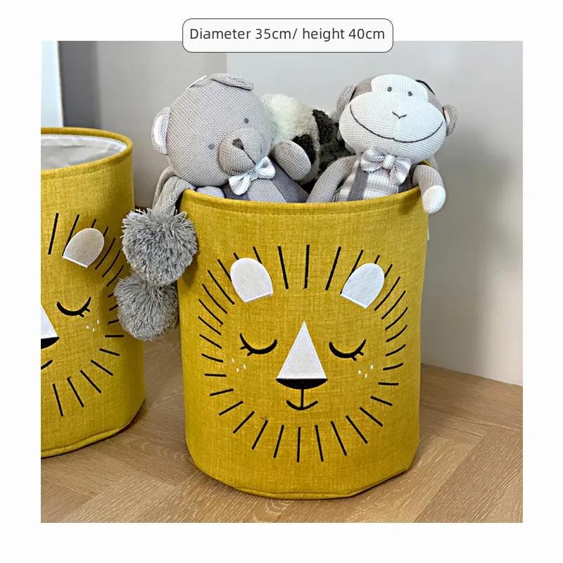Large Capacity Cloth Organizer Basket Cartoon Toys Storage Box Dirty Clothes Organizer Basket Folding Home Storage Bag Baskets