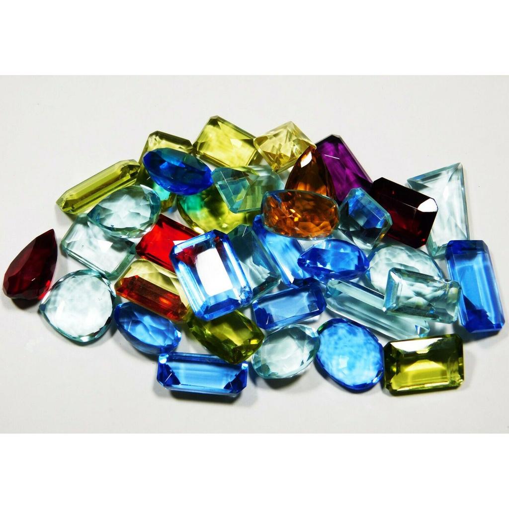 CERTIFIED Mix Shapes & Colors 500 Carat A++ MIX Topaz Loose Gemstones LOT's