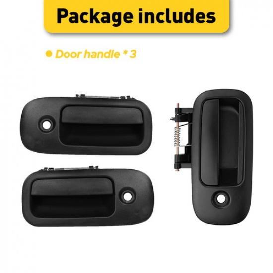 3X Outside Door Handles Set LH RH Sliding For 96-09 Chevy Express GMC Savana Van