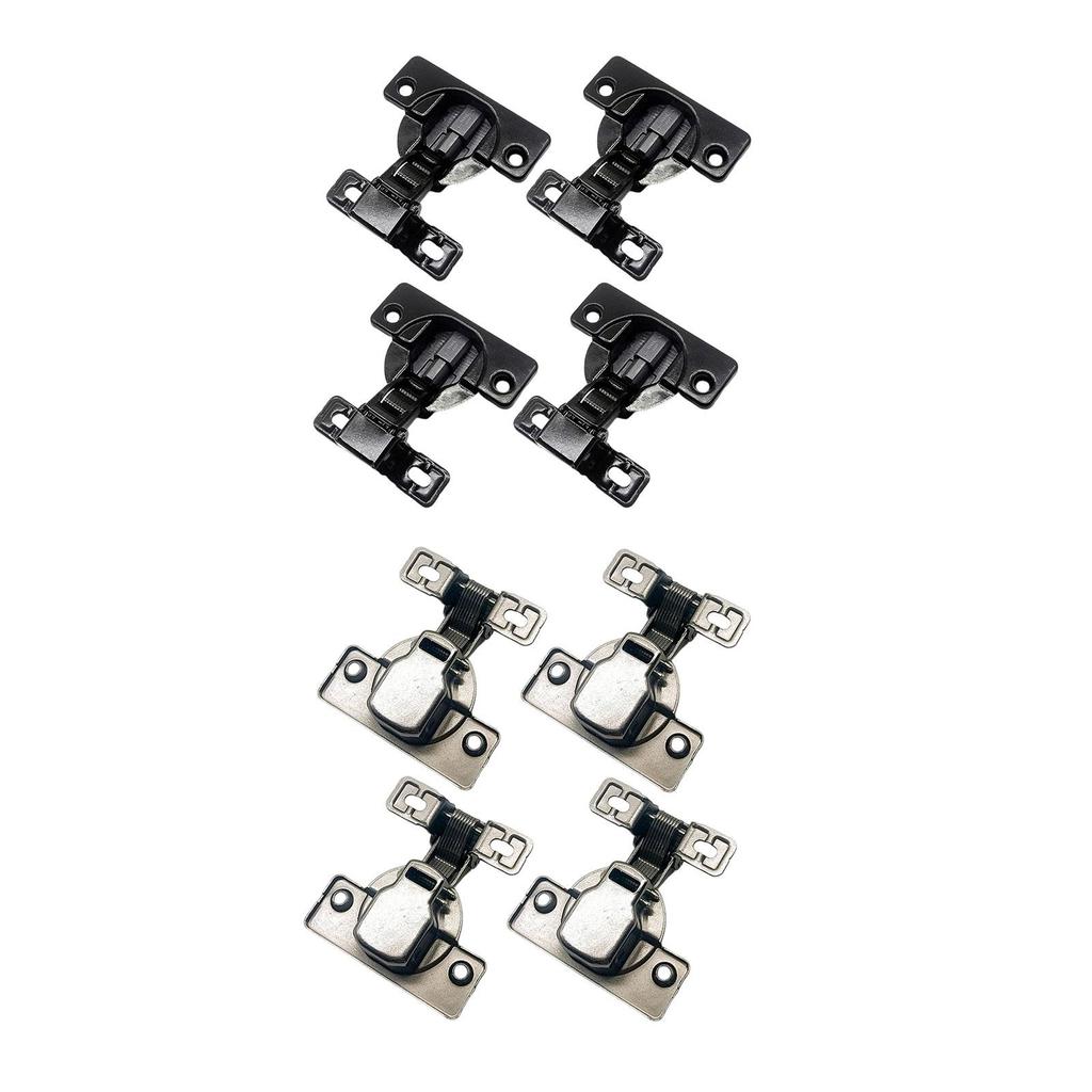 4x Self Closing Door Hinges Carbon Steel ,Furniture Hardware, Easy To Install, Rust Resistant Cabinet Hinges Cupboard Hinges