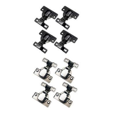 4x Self Closing Door Hinges Carbon Steel ,Furniture Hardware, Easy To Install, Rust Resistant Cabinet Hinges Cupboard Hinges