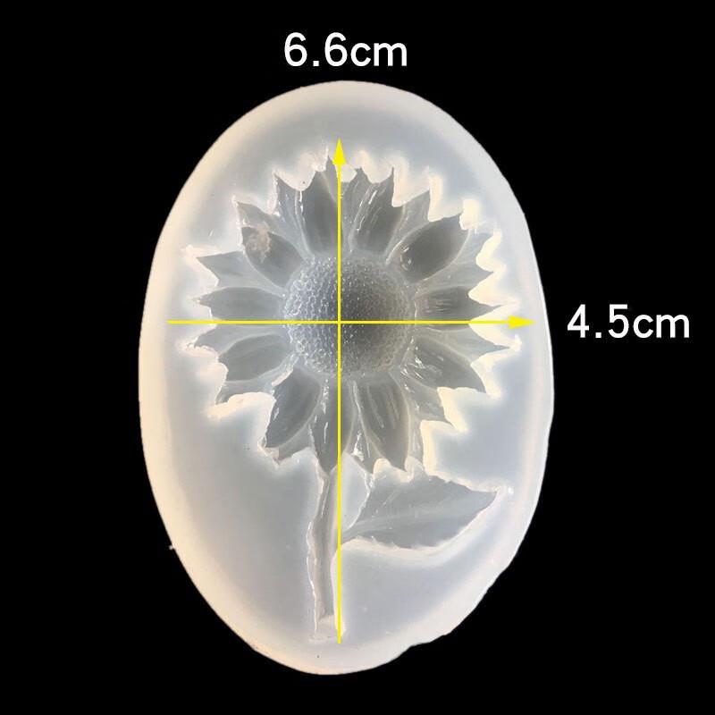3D Glossy Sunflower Epoxy Resin Mold