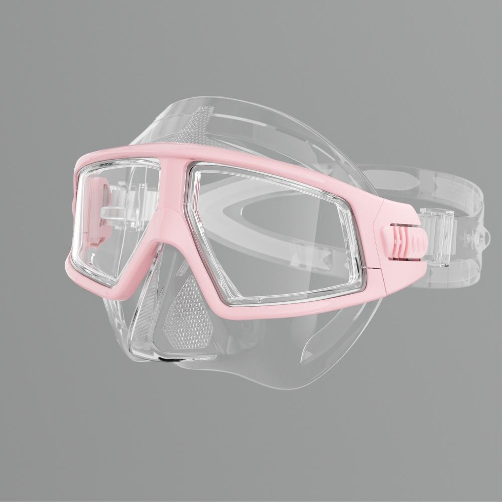 Diving Goggles Large Frame Free Diving Mask Adult Myopia Swimming Goggles Snorkeling Equipment HD Anti-fog
