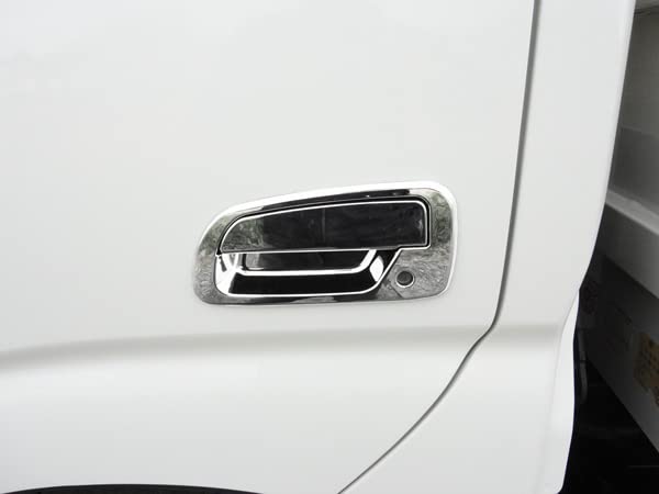 Chrome Door Handle Covers with Hino TRISTAR'S 4-Piece (Compatible Dutro/Toyota Dyna/Toyoace)