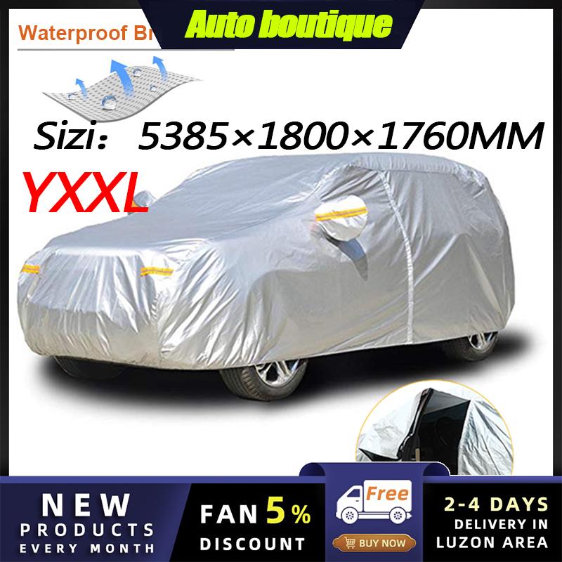 Universal 3 Layer Car Cover Waterproof All Weather UV Protection Windproof Outdoor Full Car Cover Fit Hatchback Sedan SUV MPV